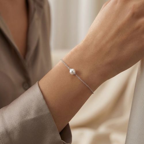 bracelet femme EDORA argent et perle d'eau douce EDO70300197