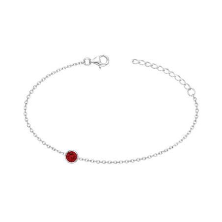Bracelet femme edora argent et oxyde rouge edo70300374 – bracelet argent femme