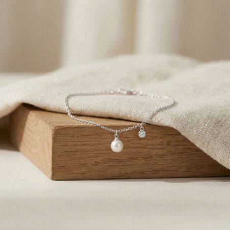 Bracelet femme edora argent 925/1000 et perle – bracelets femme