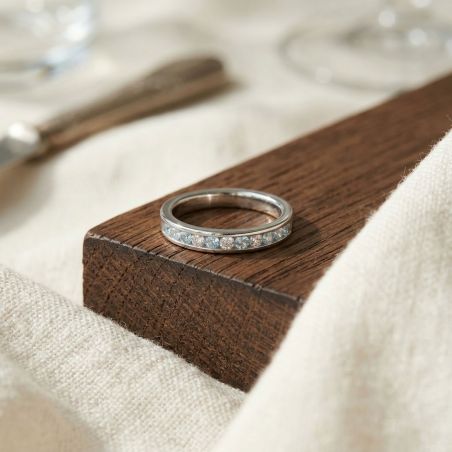 Bague femme edora argent 925/1000, spinelles bleues et oxydes edo70100863 – bagues femme