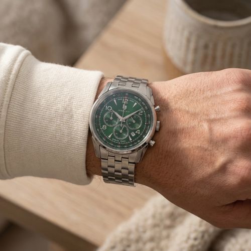  Montre Homme Chronographe Lip Himalaya 40mm Acier Argenté 671711