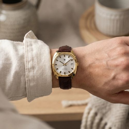 Montre Homme Lip GDG 35mm Cuir Marron 671022