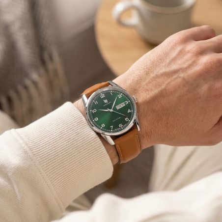 Montre Homme LIP Himalaya Classique 40 mm Cuir Marron 671715