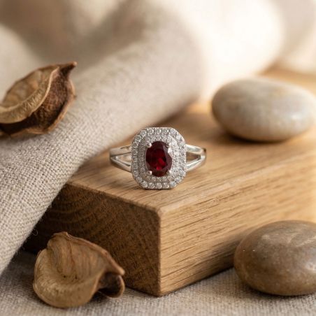 Bague femme entourage edora argent et oxydes edo70100929 – bagues femme