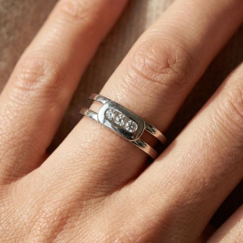 Bague Femme Trilogie EDORA ARGENT et Oxydes EDO70100756