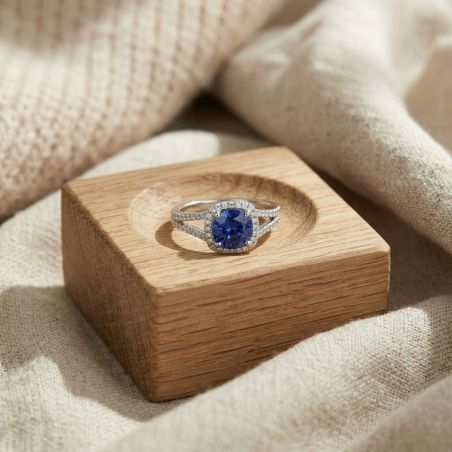 Bague femme solitaire edora argent 925/1000 et spinelle 
 – bagues femme