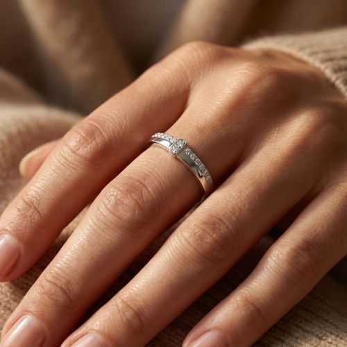 Bague Femme Barette EDORA ARGENT 925/1000 et Oxydes EDO70100856