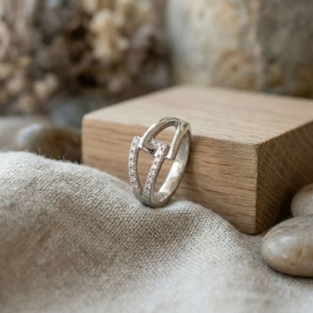 Bague femme edora argent et oxydes edo70100887 – bagues femme