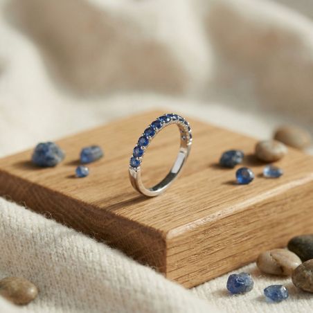 Bague femme edora argent 925/1000 et spinelles bleues edo70100910 – bagues femme