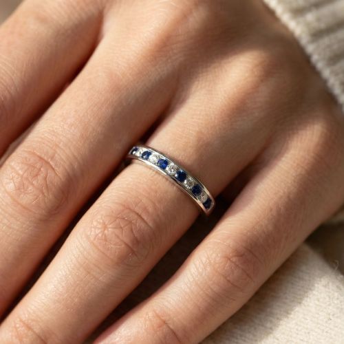 Bague Femme EDORA ARGENT 925/1000 Spinelles Bleues et Oxydes EDO70100913