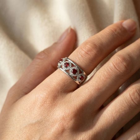 Bague Femme EDORA Argent et Oxydes EDO70100941