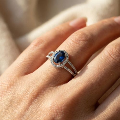 Bague Femme Entourage EDORA Argent et Oxydes EDO70100942