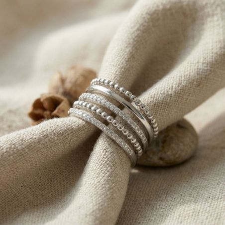 Bague femme edora argent et oxydes edo70100947 – bagues femme