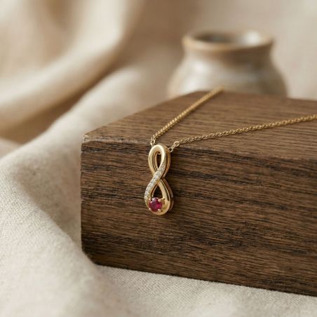 Collier femme infini edora plaqué or et oxydes edo76700220 – colliers plaqué or