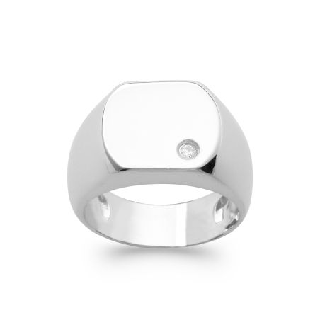 Bague mixte chevalière edora argent edo1150410 – chevalières argent homme