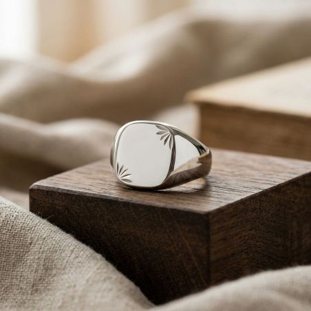 Bague mixte chevalière edora argent edo1019300 – chevalières