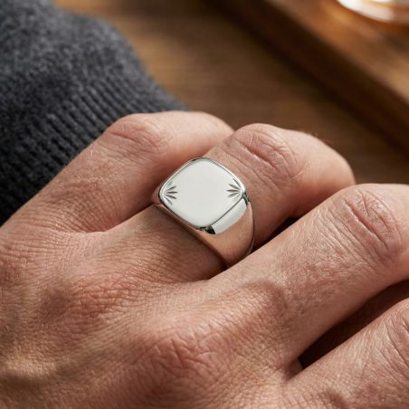 Bague Chevalière EDORA Argent EDO1019300