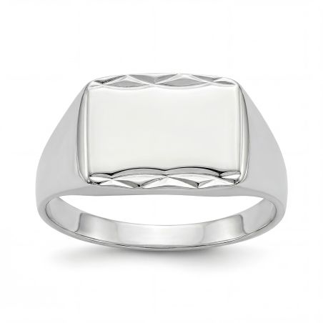 Bague mixte chevalière edora argent edo1019100 – chevalières