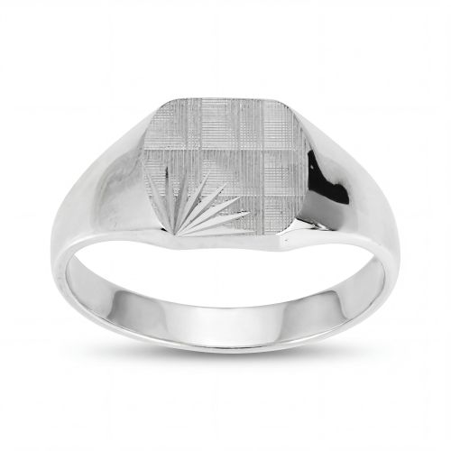 Bague Mixte Chevalière EDORA Argent EDO337416