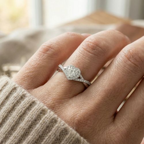 Bague Femme Cœur ARGENT 925/1000 et Oxydes EDO70100077