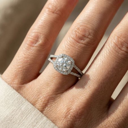 Bague femme solitaire argent 925/1000 et oxydes edo70100089 – solitaires femme