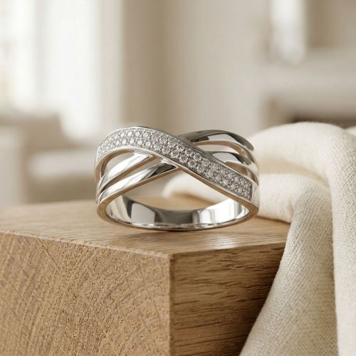 Bague femme ARGENT 925/1000 et Oxydes