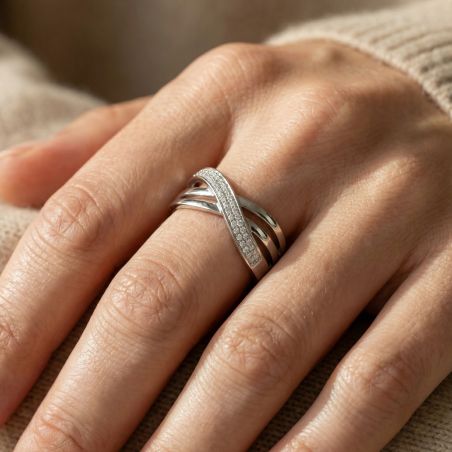 Bague femme argent 925/1000 et oxydes edo70100131 – toutes nos bagues femme