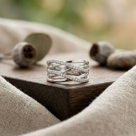 Bague femme argent 925/1000 et oxydes edo70100133 – toutes nos bagues femme