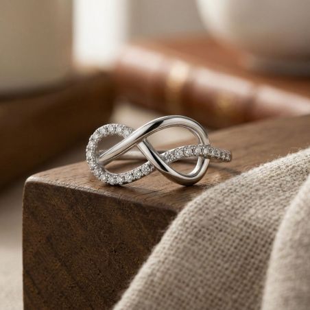 Bague femme noeuds argent 925/1000 et oxydes edo70100205 – toutes nos bagues femme