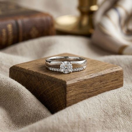 Bague femme solitaire argent 925/1000 et oxydes edo70100215 – solitaires femme