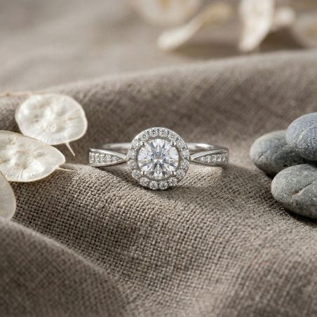 Bague femme solitaire argent 925/1000 et oxydes edo70100326 – solitaires femme