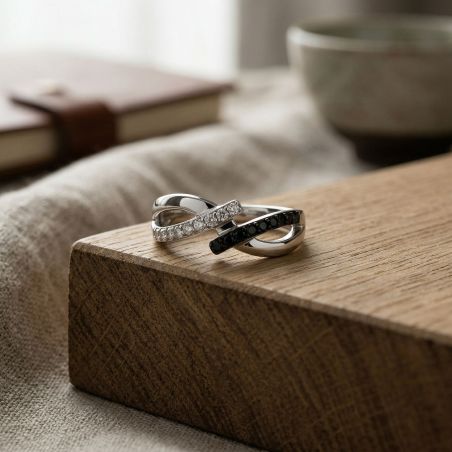 Bague femme argent 925/1000 et oxydes edo70100355 – toutes nos bagues femme