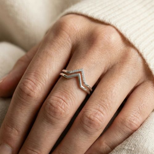 Bague Femme ARGENT 925/1000 et Oxydes