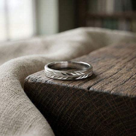 Bague mixte alliance edora argent 925/1000 ruban edo72420003 – bagues de mariage