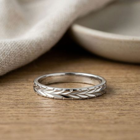 Bague mixte alliance edora argent 925/1000 ruban edo72640003 – bagues de mariage