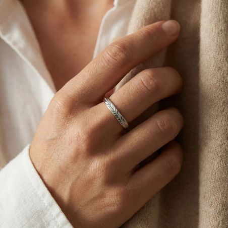 Bague Mixte Alliance EDORA ARGENT 925/1000 Ruban EDO72640003