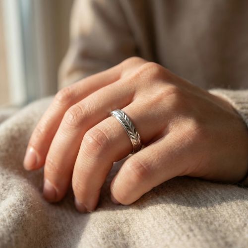 Bague Mixte Alliance EDORA ARGENT 925/1000 Ruban EDO72640004