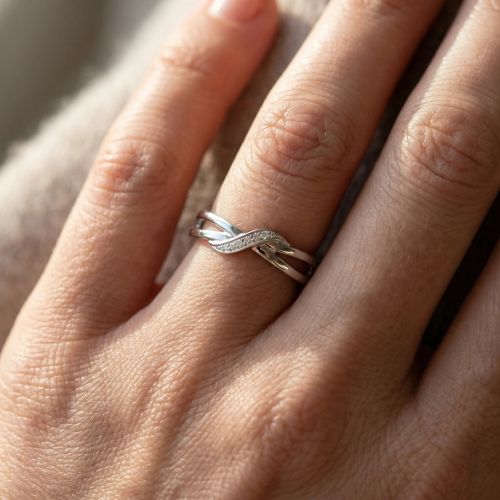 Bague Femme ARGENT 925/1000 et Oxydes