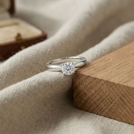 Bague femme solitaire argent 925/1000 et oxyde edo70100569 – solitaires femme