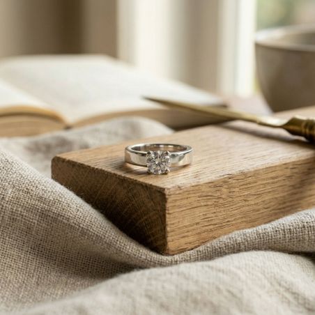 Bague femme solitaire argent 925/1000 et oxyde edo70100680 – solitaires femme