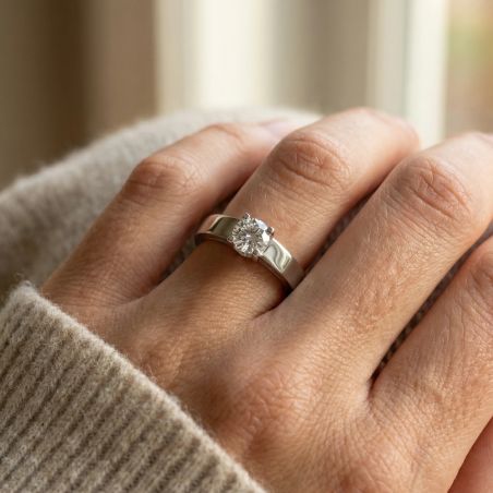 Bague Femme Solitaire ARGENT 925/1000 et Oxyde EDO70100680