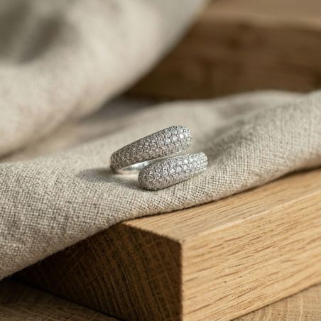 Bague femme empierrée edora argent 925/1000 et oxydes edo70100031 – bagues femme