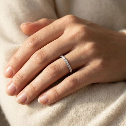 Bague Femme Alliance EDORA ARGENT et Oxydes EDO70100572