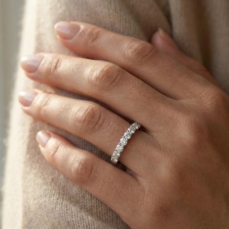 Bague Femme Alliance EDORA ARGENT et Oxydes EDO70100573