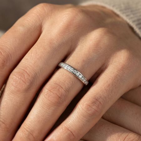 Bague Femme Alliance EDORA ARGENT et Oxydes EDO70100575