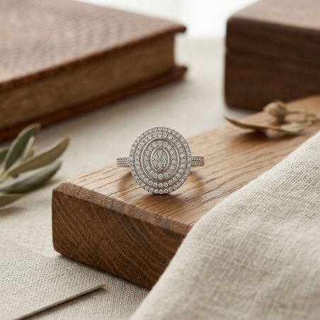 Bague femme empierrée edora argent 925/1000 et oxydes edo70100611 – bagues femme