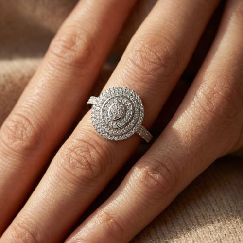 Bague femme Empierrée EDORA ARGENT 925/1000 et Oxydes
