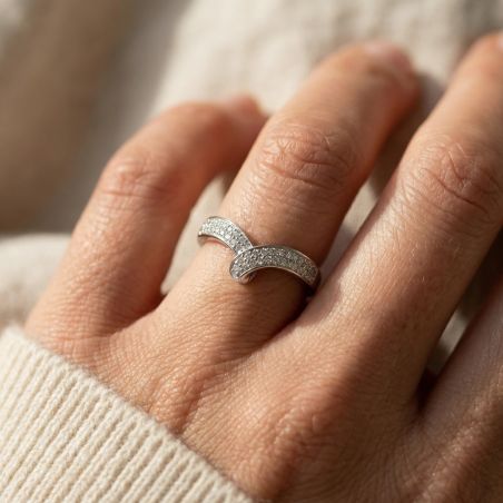 Bague Femme EDORA ARGENT 925/1000 et Oxydes