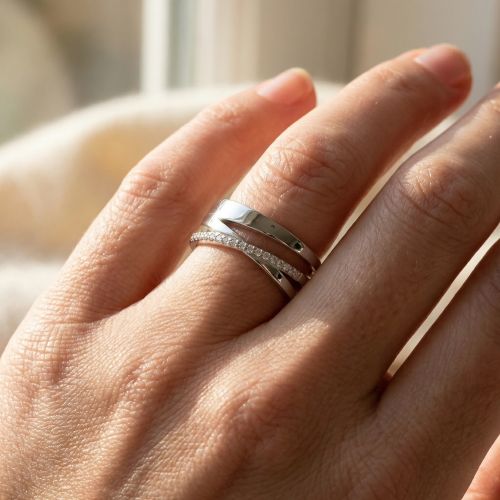Bague femme EDORA ARGENT 925/1000 et Oxydes
