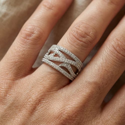 Bague Femme EDORA ARGENT 925/1000 et Oxydes